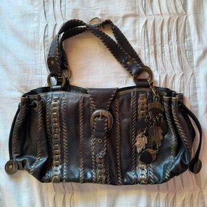 Isabella Fiore Hand Stitched Leather Bag